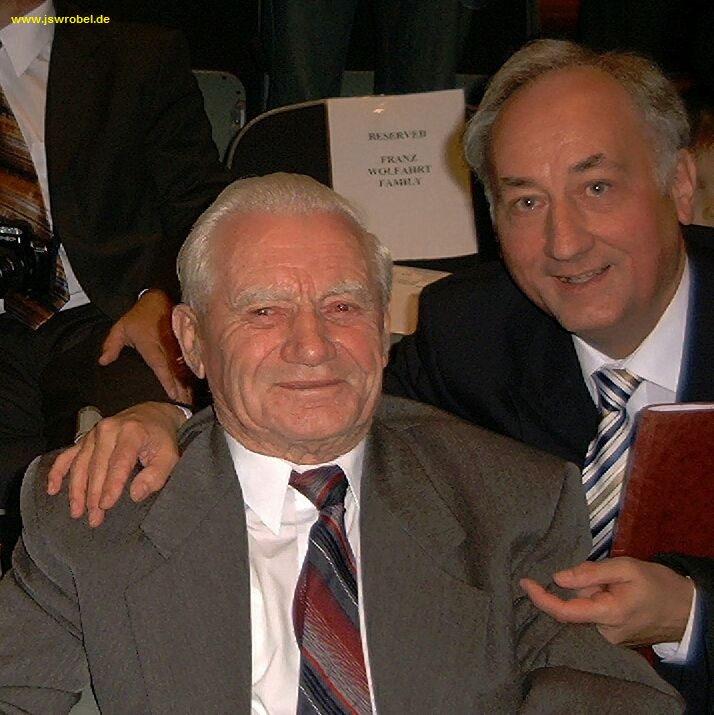 Johannes S. Wrobel mit Franz Wohlfahrt (Zeitzeuge) im Holocaust Museum, Washington D.C., 2006